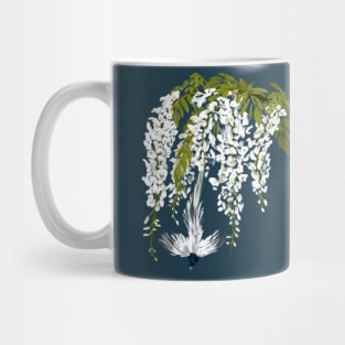 Paradise Flycatcher + White Wisteria Mug